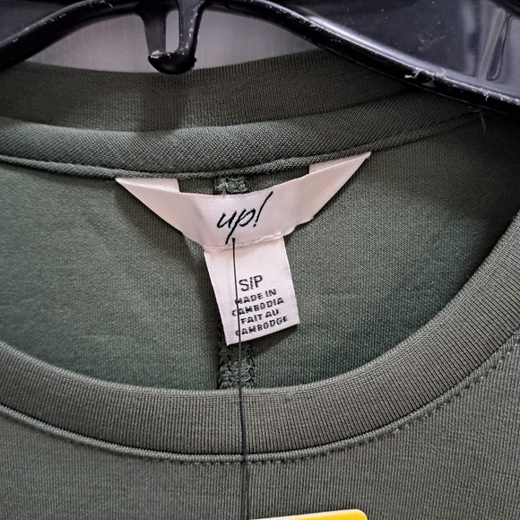 NWT Up! Long Sleeved Top Soft Tencel Green Women's Size Small Crewneck - Picture 6 of 14